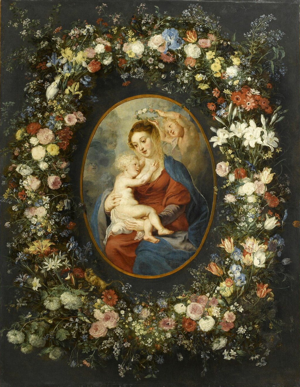 Peter Paul Rubens The Virgin and Child in a Garland of Flowers WGA20240 1